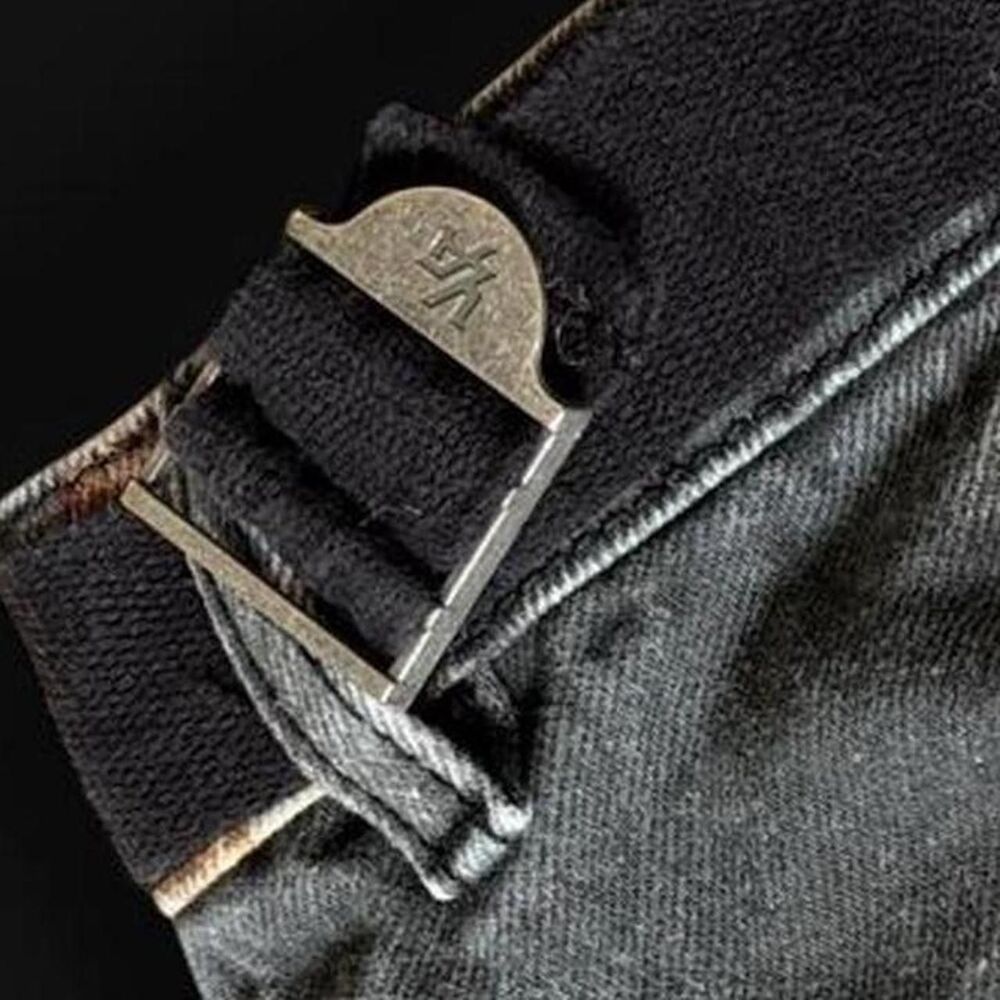 Youngla Men's Black and Brown Jeans - Picture 4 of 7